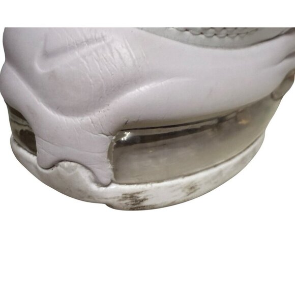 Nike Air Max 97 Women's Sneakers Shoes Size 8Triple White Leather Mesh - Picture 7 of 15